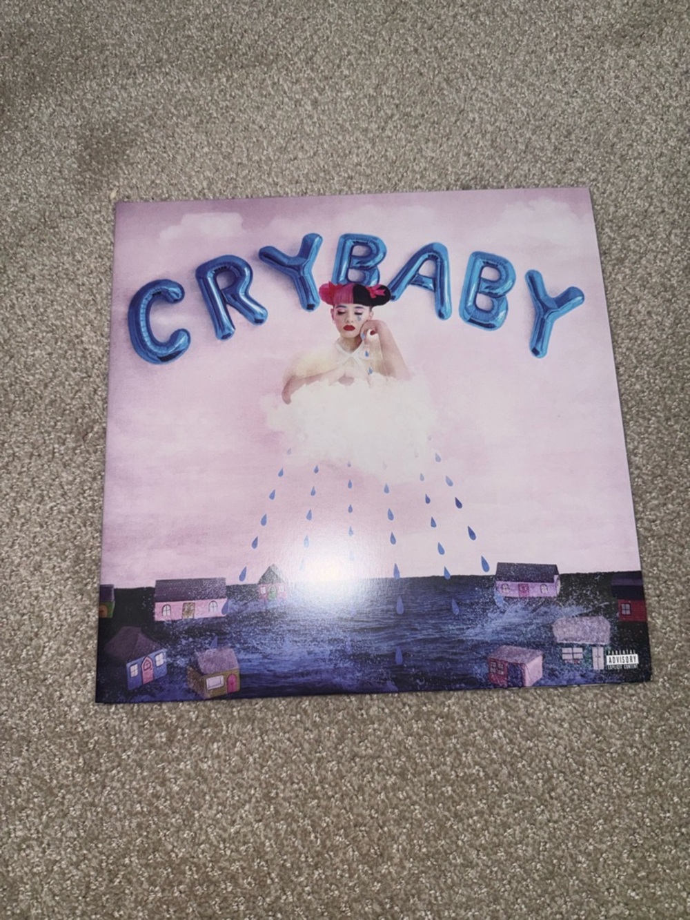 Cry Baby Album Art Print - Pink & Blue